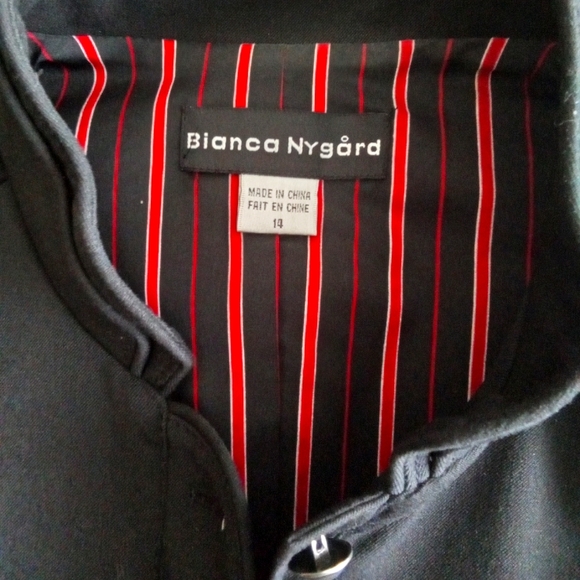 Bianca Nygard Military Look Black Vest 14 - Picture 4 of 7